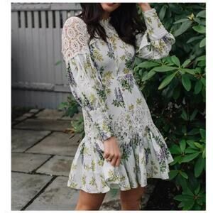byTiMo Mini‎ Dress floral linen size xs